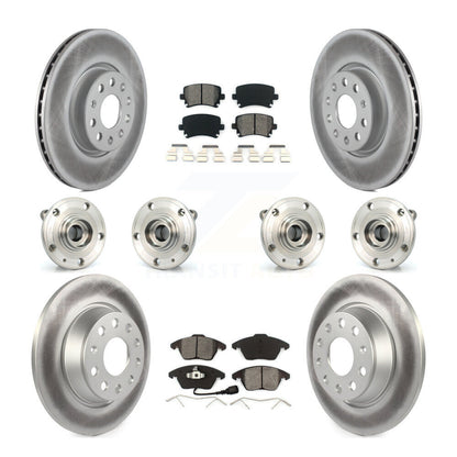 Kit de plaquettes de rotor de frein, roulement de moyeu avant et arrière (10 pièces) pour Volkswagen Passat C