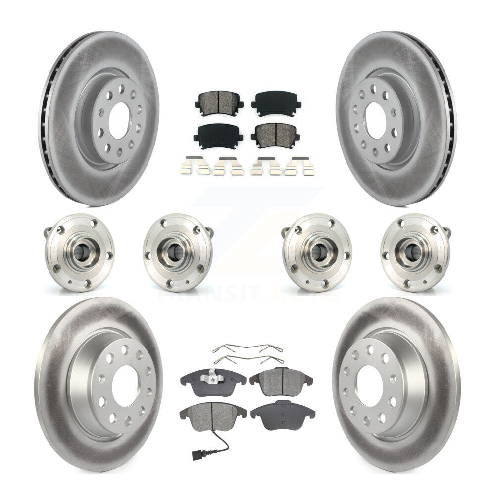 Kit de plaquettes de rotor de frein, roulement de moyeu avant et arrière (10 pièces) pour Volkswagen Tiguan Q