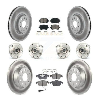 Kit de plaquettes de rotor de frein, roulement de moyeu avant et arrière (10 pièces) pour Volkswagen Tiguan Q
