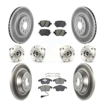 Kit de rotor et de plaquettes de frein revêtus de roulement de moyeu avant et arrière (10 pièces) pour Audi Q3 Quattr