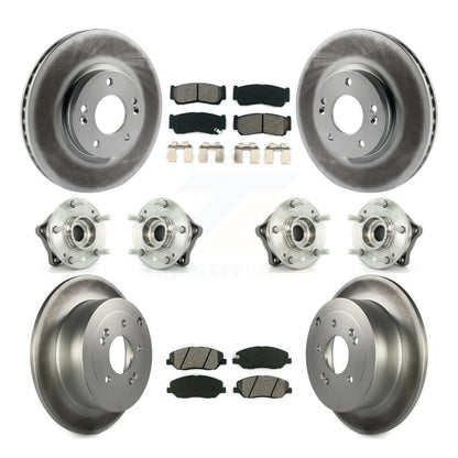 Kit de plaquettes de rotor de frein, roulement de moyeu avant et arrière (10 pièces) pour Hyundai Santa Fe AW