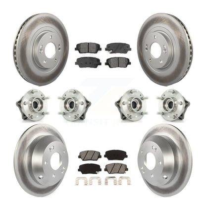 Kit de plaquettes de rotor de frein, roulement de moyeu avant et arrière (10 pièces) pour Kia Sorento AW 14-15