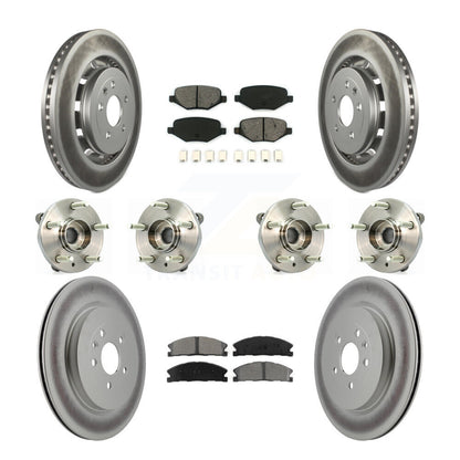 Kit de plaquettes de Rotor de frein, roulement de moyeu avant et arrière (10 pièces) pour Ford Lincoln Flex MK