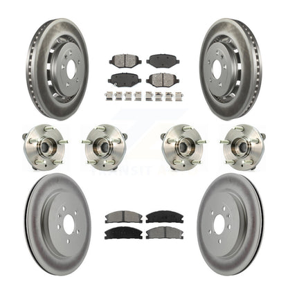 Kit de plaquettes de rotor de frein, roulement de moyeu avant et arrière (10 pièces) pour Ford Flex Taurus MK