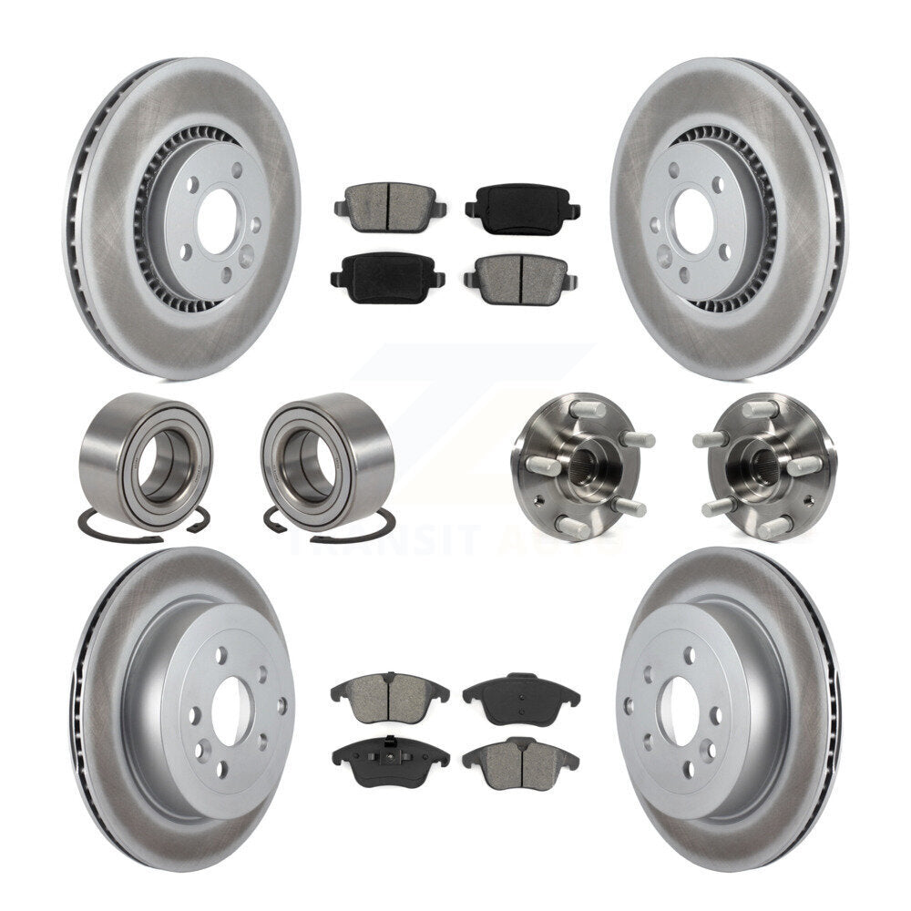 Kit de patins de rotor de frein, roulement avant et arrière (10 pièces) pour Land Rover LR 08-11