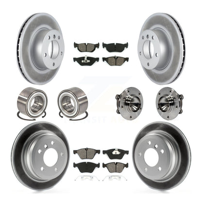 Kit de patins de Rotor de frein enduits de roulement de moyeu avant et arrière (10 pièces) pour BMW 328i Wago