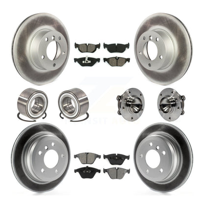 Kit de chaussures de plaquettes de Rotor de frein à disque revêtues de roulement de moyeu avant et arrière (10 pièces) pour BMW 328