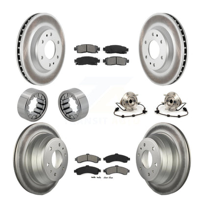 Kit de chaussures de plaquettes de Rotor de frein, roulement de moyeu avant et arrière (10 pièces) pour GMC Envoy Buic
