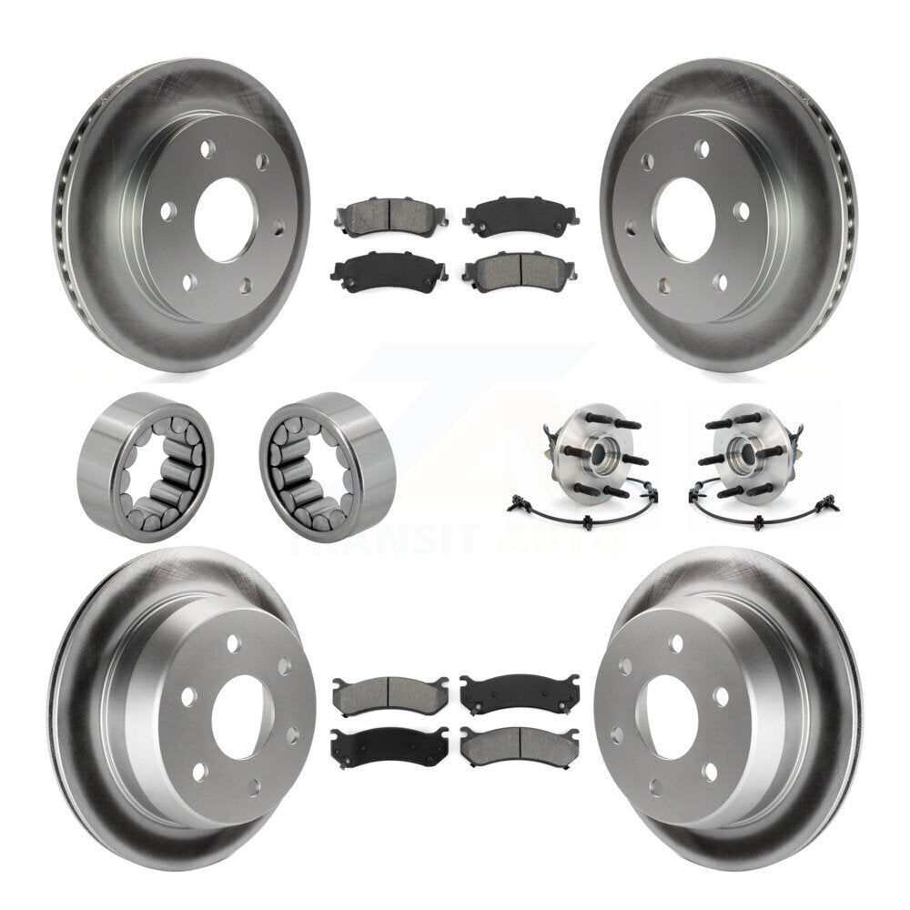 Kit de patins de Rotor de frein enduits de roulement de moyeu avant et arrière (10 pièces) pour Chevrolet 150