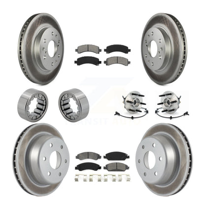 Kit de patins de Rotor de frein enduits de roulement de moyeu avant et arrière (10 pièces) pour Chevrolet 150