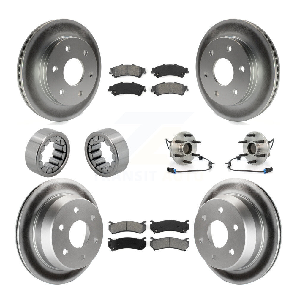 Kit de chaussures de plaquettes de Rotor de frein de manteau de roulement de moyeu avant et arrière (10 pièces) pour Chevrolet Astr
