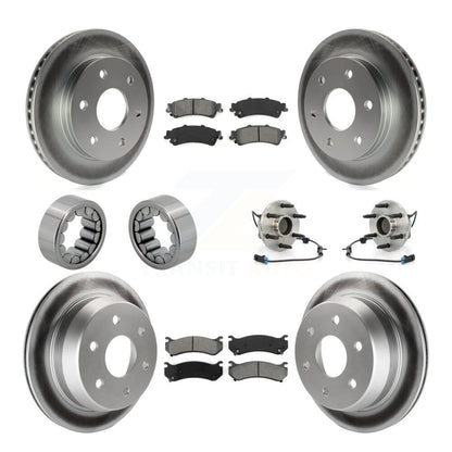 Kit de chaussures de plaquettes de Rotor de frein de manteau de roulement de moyeu avant et arrière (10 pièces) pour Chevrolet Astr