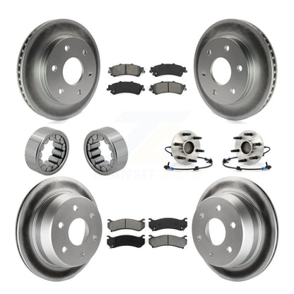 Kit de patins de Rotor de frein enduits de roulement de moyeu avant et arrière (10 pièces) pour Chevrolet 150