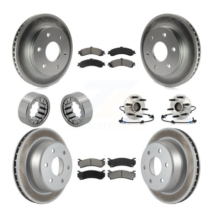 Kit de patins de Rotor de frein enduits de roulement de moyeu avant et arrière (10 pièces) pour Chevrolet 150