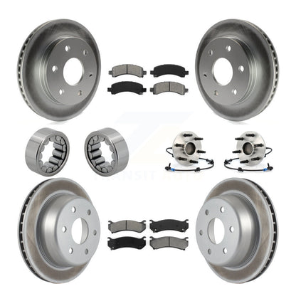 Kit de patins de Rotor de frein enduits de roulement de moyeu avant et arrière (10 pièces) pour Chevrolet 150