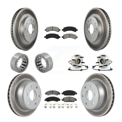 Kit de patins de Rotor de frein enduits de roulement de moyeu avant et arrière (10 pièces) pour Chevrolet 150