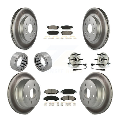 Kit de patins de rotor de frein, roulement de moyeu avant et arrière (10 pièces) pour Chevrolet GMC X