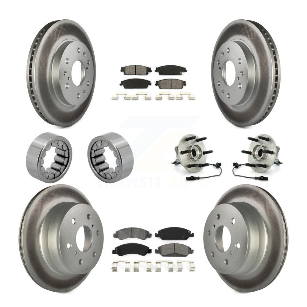 Kit de patins de rotor de frein, roulement de moyeu avant et arrière (10 pièces) pour Chevrolet GMC X