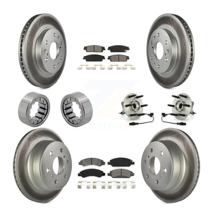 Kit de patins de rotor de frein, roulement de moyeu avant et arrière (10 pièces) pour Chevrolet GMC X