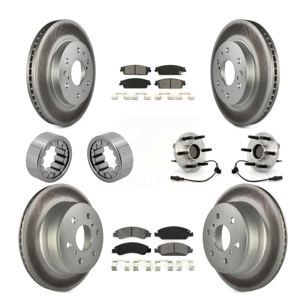 Kit de patins de rotor de frein, roulement de moyeu avant et arrière (10 pièces) pour Chevrolet GMC X