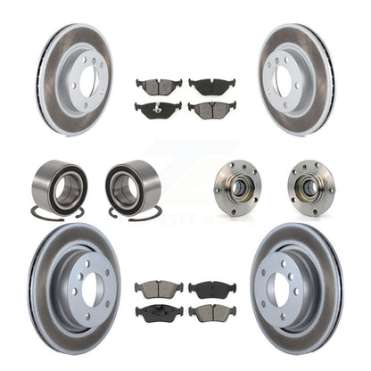 Kit de patins de Rotor de frein enduits de roulement de moyeu avant et arrière (10 pièces) pour BMW 328i 328i