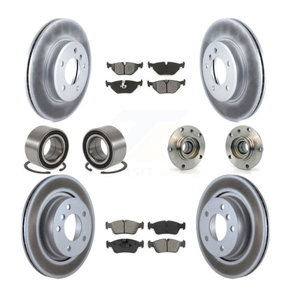 Kit de patins de Rotor de frein enduits de roulement de moyeu avant et arrière (10 pièces) pour BMW 325i 325C