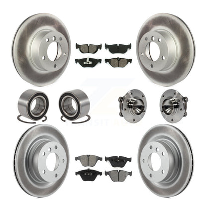 Kit de chaussures de plaquettes de Rotor de frein à disque revêtues de roulement de moyeu avant et arrière (10 pièces) pour BMW 328