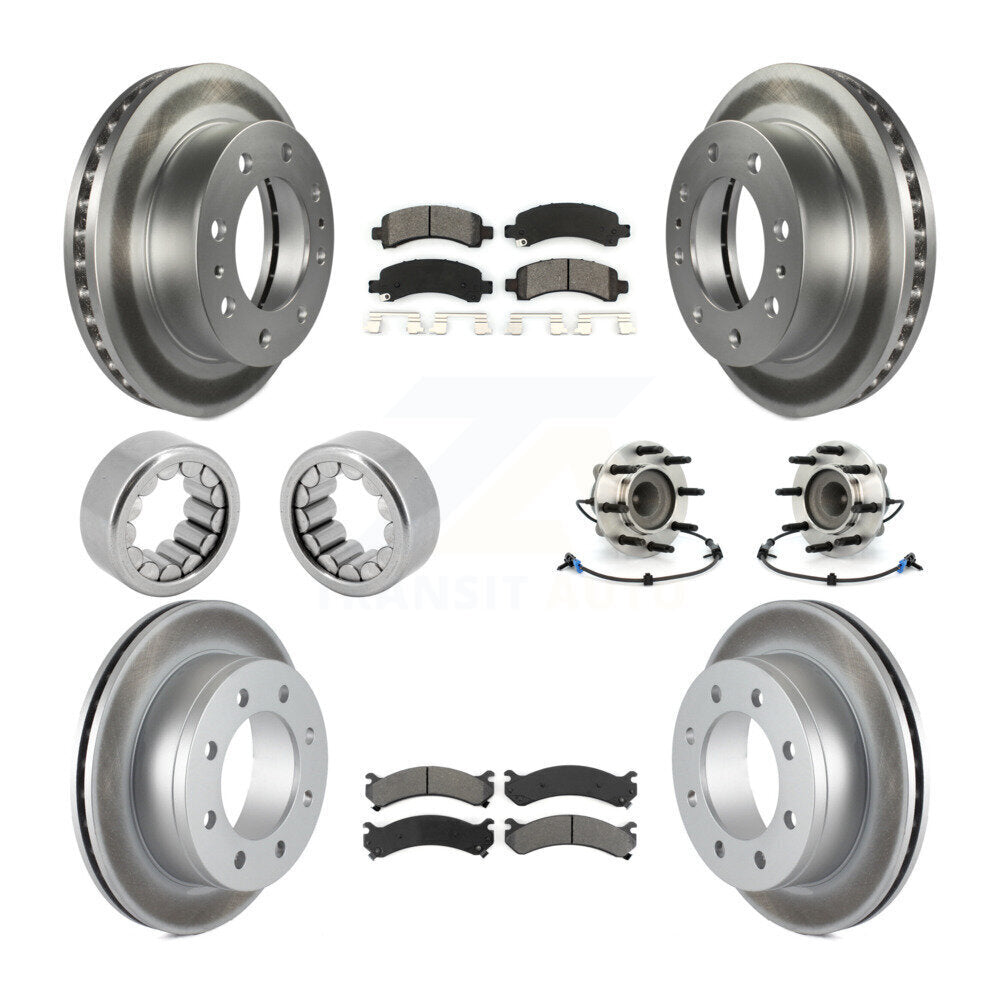 Kit de patins de Rotor de frein enduits de roulement de moyeu avant et arrière (10 pièces) pour Chevrolet 250
