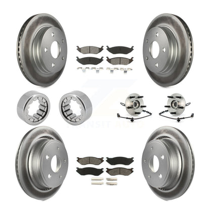 Kit de patins de Rotor de frein enduits de roulement de moyeu avant et arrière (10 pièces) pour Dodge Ram 150
