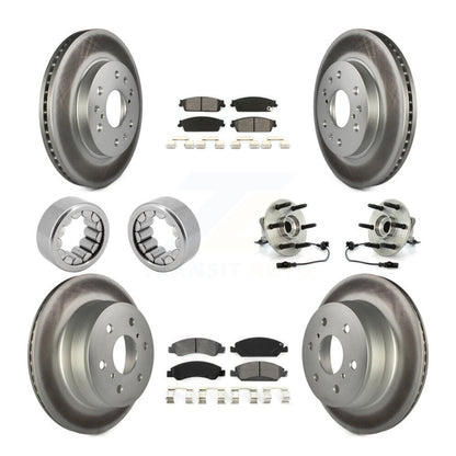 Kit de patins de Rotor de frein enduits de roulement de moyeu avant et arrière (10 pièces) pour Chevrolet 150