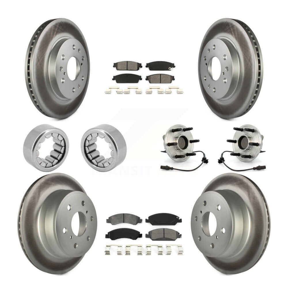 Kit de patins de Rotor de frein enduits de roulement de moyeu avant et arrière (10 pièces) pour Chevrolet 150