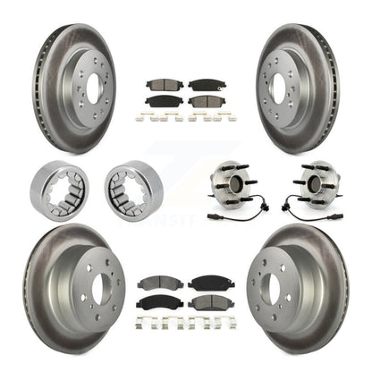 Kit de patins de Rotor de frein enduits de roulement de moyeu avant et arrière (10 pièces) pour Chevrolet 150