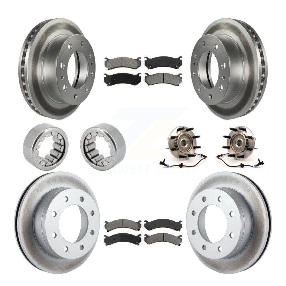 Kit de patins de Rotor de frein enduits de roulement de moyeu avant et arrière (10 pièces) pour Hummer H2 250