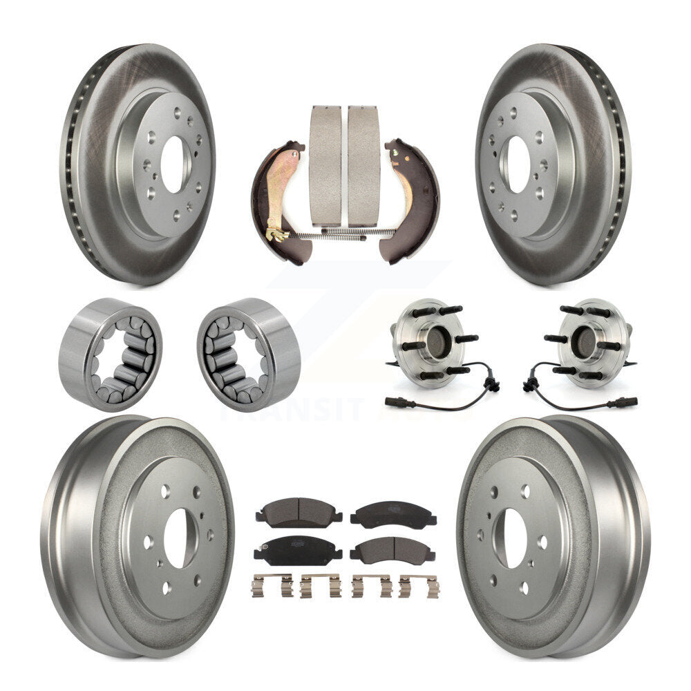 Kit de patins de Rotor de frein enduits de roulement de moyeu avant et arrière (10 pièces) pour Chevrolet 150