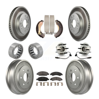 Kit de patins de Rotor de frein enduits de roulement de moyeu avant et arrière (10 pièces) pour Chevrolet 150