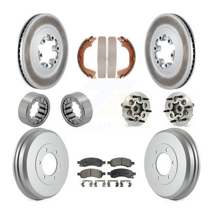 Kit de chaussures de plaquettes de Rotor de frein enduites de roulement de moyeu avant et arrière (10 pièces) pour Chevrolet GM