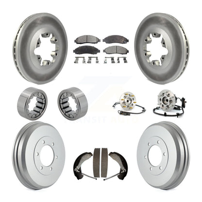 Kit de chaussures de plaquettes de Rotor de frein enduites de roulement de moyeu avant et arrière (10 pièces) pour Chevrolet GM