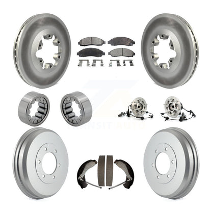 Kit de chaussures de plaquettes de Rotor de frein enduites de roulement de moyeu avant et arrière (10 pièces) pour Chevrolet GM