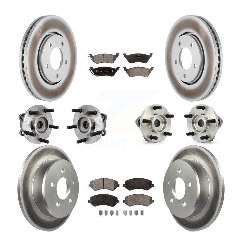 Kit de plaquettes de Rotor de frein, manteau de roulement avant et arrière (10 pièces) pour Dodge Caravan Grand Tow