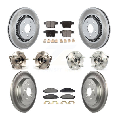 Kit de plaquettes de Rotor de frein revêtues de roulement de moyeu avant et arrière (10 pièces) pour Ford Five Hundres