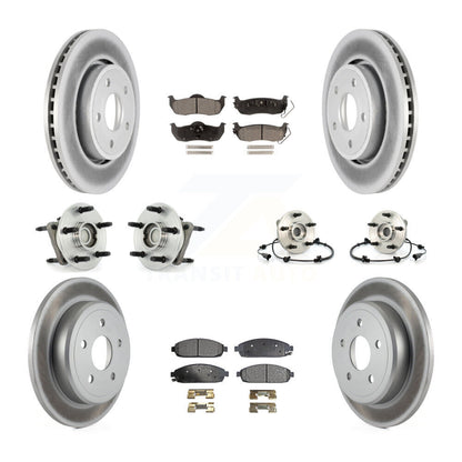 Kit de plaquettes de Rotor de frein revêtues de roulement de moyeu avant et arrière (10 pièces) pour Jeep Grand Cheroke