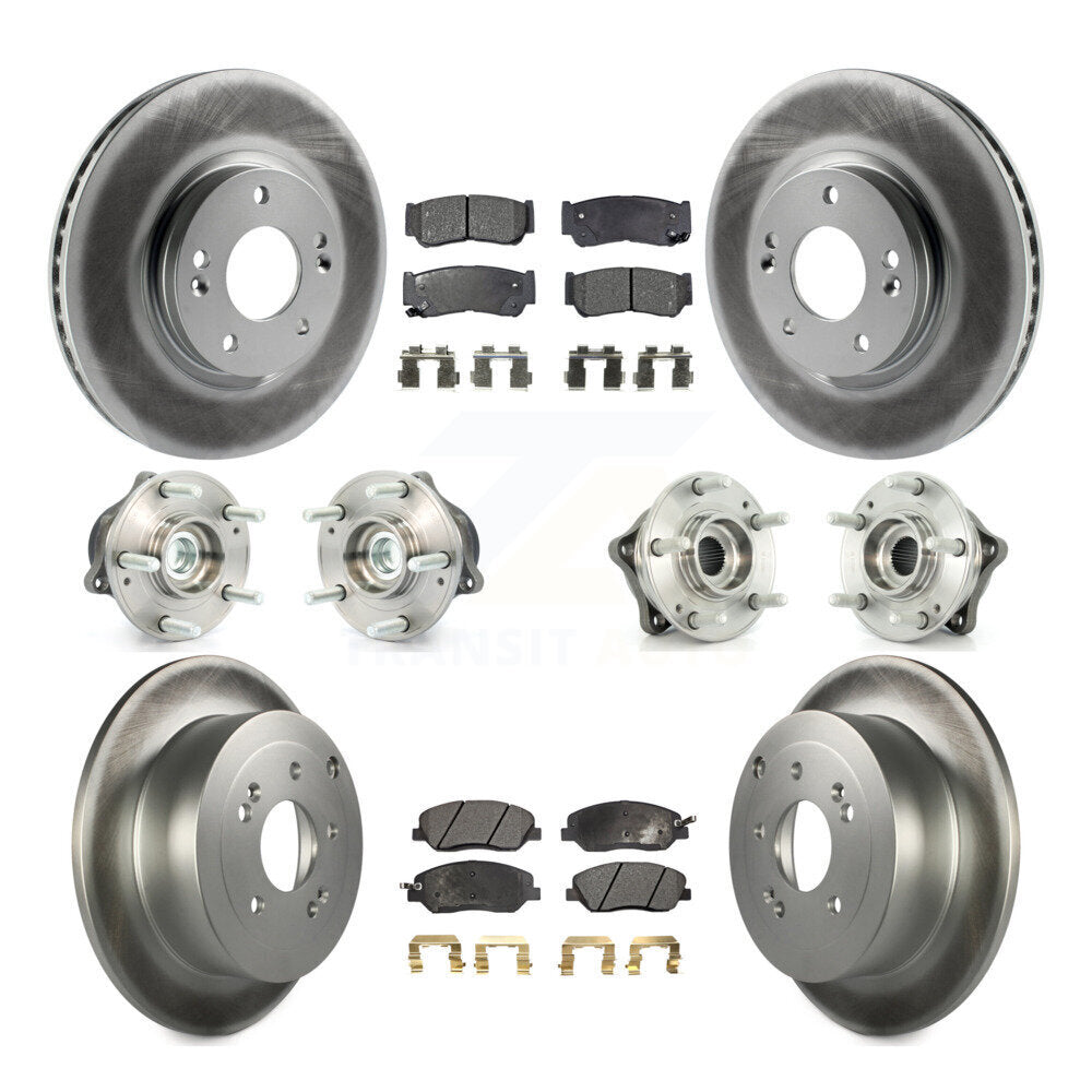 Kit de plaquettes de rotor de frein, roulement de moyeu avant et arrière (10 pièces), pour Hyundai Santa Fe FW