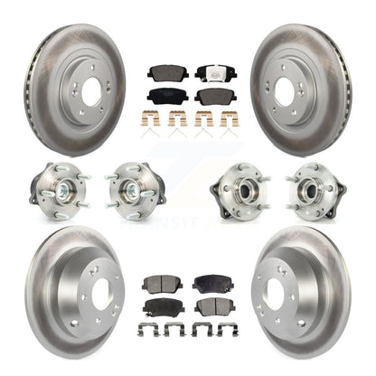 Kit de plaquettes de rotor de frein, roulement de moyeu avant et arrière (10 pièces) pour Kia Sorento FW 14-15