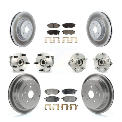 Kit de plaquettes de rotor de frein, roulement de moyeu avant et arrière (10 pièces) pour Subaru Tribec 08-14