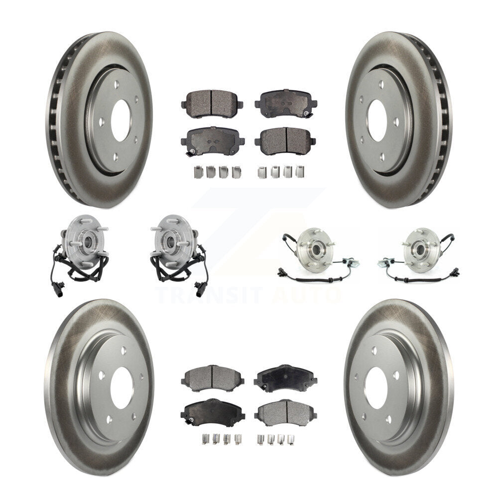 Kit de plaquettes de Rotor de frein, manteau de roulement avant et arrière (10 pièces) pour remorquage Dodge Grand Caravan