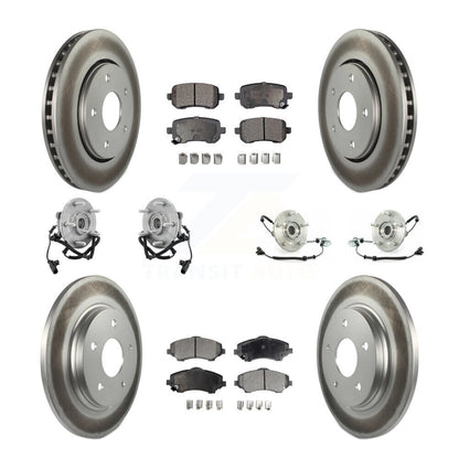 Kit de plaquettes de Rotor de frein, manteau de roulement avant et arrière (10 pièces) pour remorquage Dodge Grand Caravan