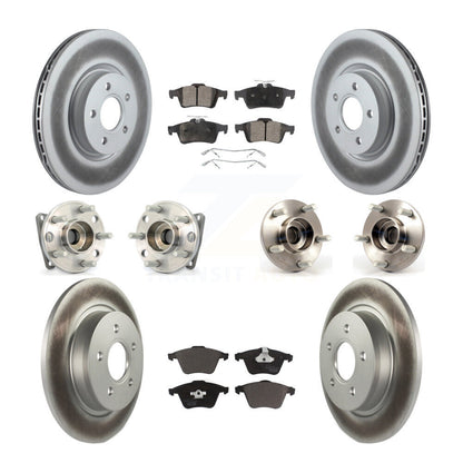 Kit de rotor et de plaquettes de frein revêtus de roulement de moyeu avant et arrière (10 pièces) pour Volvo S40 V50 AW