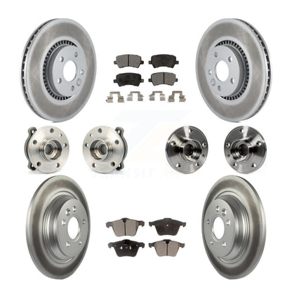 Kit de plaquettes de Rotor de frein revêtues de roulement de moyeu avant et arrière (10 pièces) pour Volvo S60 V60 Cros
