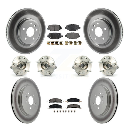 Kit de plaquettes de Rotor de frein revêtues de roulement de moyeu avant et arrière (10 pièces) pour Ford Explorer Spor