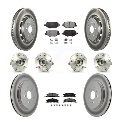 Kit de plaquettes de rotor de frein, roulement de moyeu avant et arrière (10 pièces) pour Ford Explorer Polic